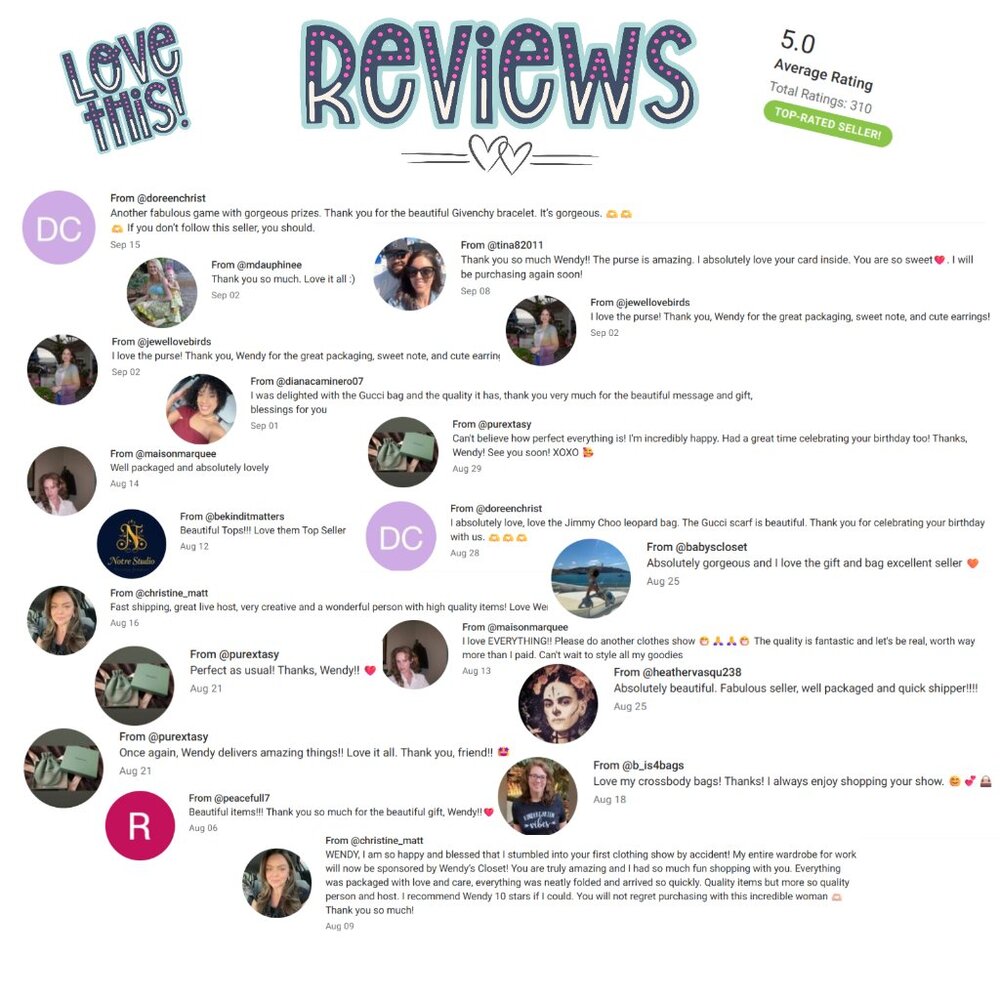 WENDY'S LUXE LIST: HANDBAG MUST-HAVES (Live Show Flyer) - Picture 7 of 12